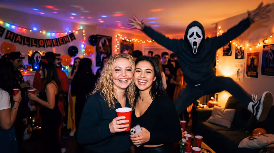 Masked photobomb scene preview