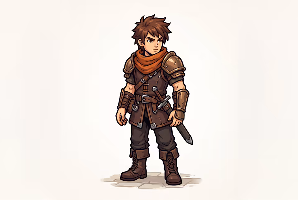 Fantasy hero sprite preview