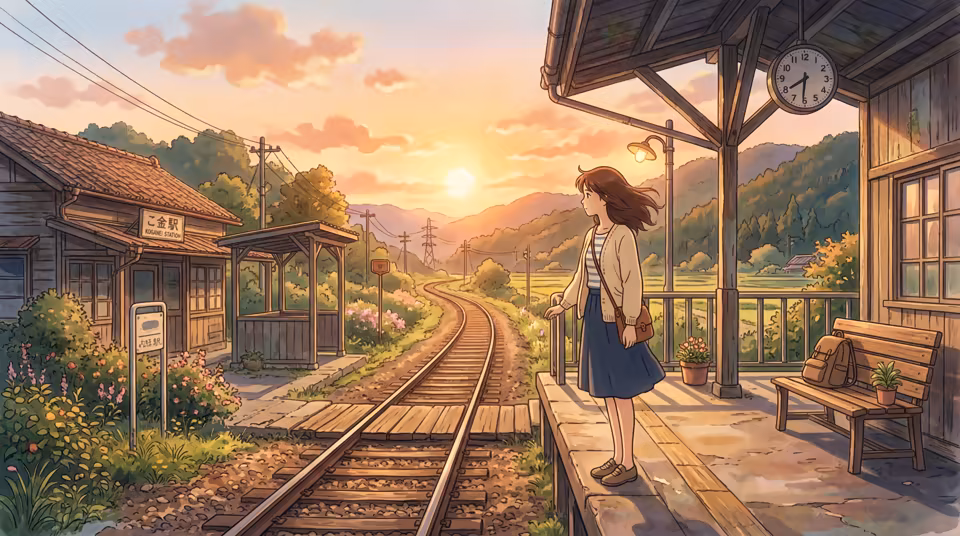 Storybook countryside scene preview