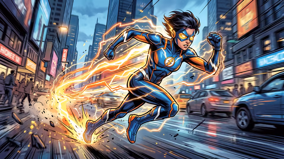 Speedster superhero preview
