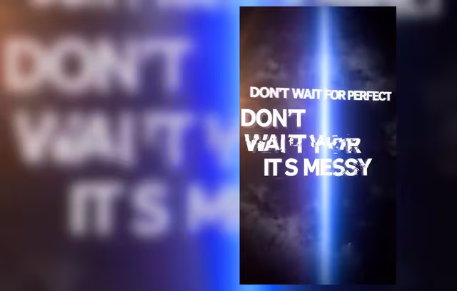 AI typography reel preview with large readable animated text